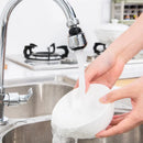 360° Rotating Stainless Steel Faucet Extender – Water Saver & Anti-Splash Function