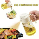 Oil Spray Oil Sprayer Plastic 2 in 1 Kitchen Oils Spray Bottle Olive Sprayer for Cooking BBQ Baking Oils Dispenser Accessories
