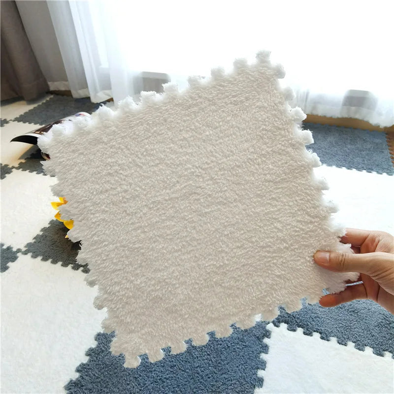 Soft Plush Baby Play Mat EVA Foam Children's Carpet Interlocking Exercise Tiles Floor Carpet And Rug for Kids Pad 30*30 CM