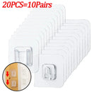 Double-Sided Adhesive Transparent Hooks with Suction
