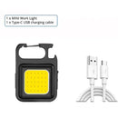 Super Bright Keychain Flashlight with Magnet – USB Rechargeable
