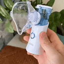 Portable Mesh Nebulizer + Digital Pulse Oximeter - Silent Portable with Auto-Cleaning for Adults and Children £22.50