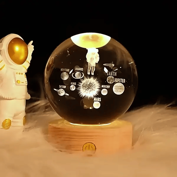 3D Crystal Ball Night Light LED Lamp