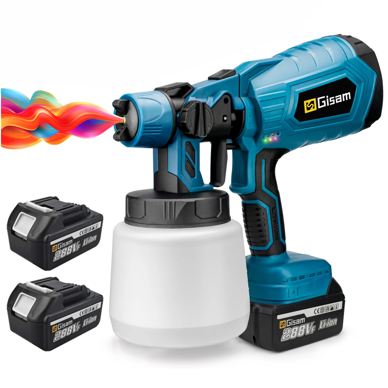 High Power Cordless Paint Sprayer HVLP for DIY & Professionals