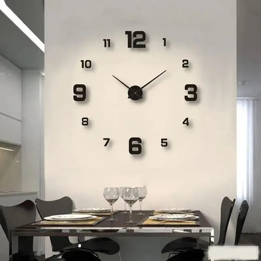 Frameless Wall Clock - Decoration for Home or Office