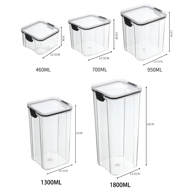 Acrylic Airtight Storage Jars – Food Organization