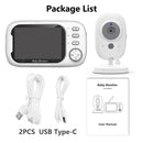 3.5” Wireless Baby Monitor with Video, Night Vision, and Temperature Monitoring