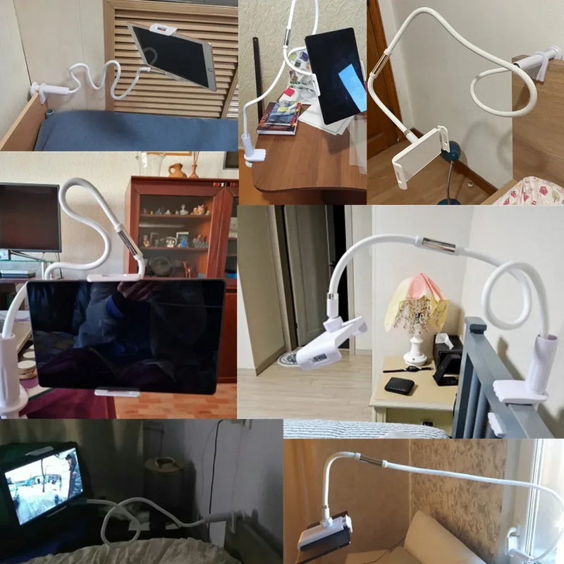 Flexible Long Arm Tablet and Phone Holder – Desk or Bed Mount