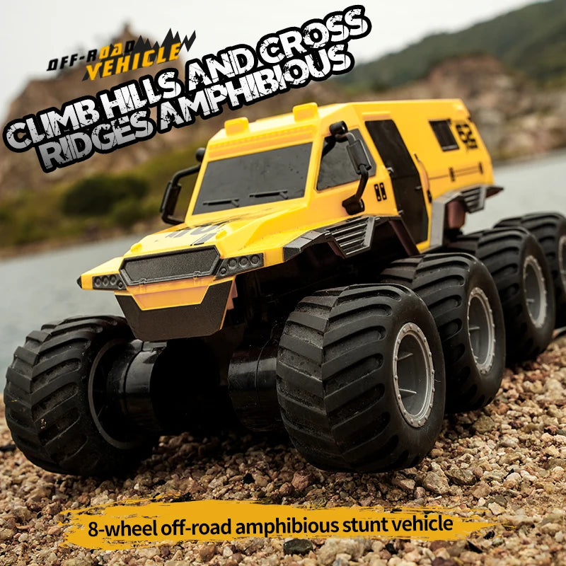 ﻿ RC High Speed Car 8x8 Off-road Amphibious