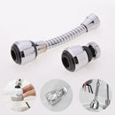 360° Rotating Stainless Steel Faucet Extender – Water Saver & Anti-Splash Function