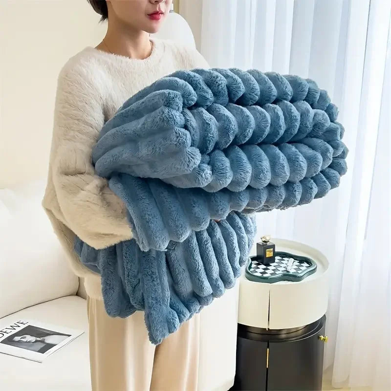 Premium Velvet Multifunctional Blanket – Comfort and Style for Winter