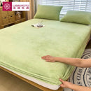 Coral Fleece Fitted Sheet – Cozy Comfort and Luxury for Winter Nights