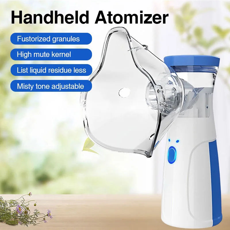 Silent Portable Nebulizer with Auto-Cleaning for Adults and Children