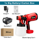 1000ML Cordless Electric Spray Gun High Power HVLP Paint Sprayer Auto Furniture Steel Coating Airbrush For Makita 18V Battery