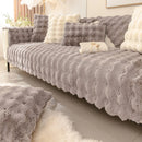 Artificial Rabbit Fur Sofa Cover Non-slip and Dustproof Thick Soft Couch Cover