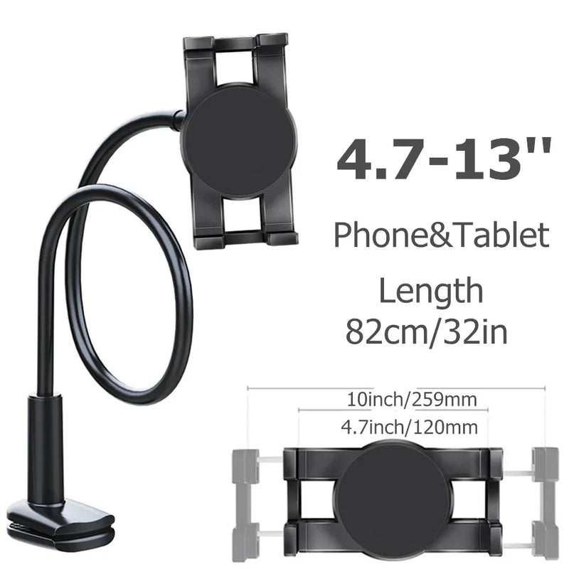 Flexible Long Arm Tablet and Phone Holder – Desk or Bed Mount