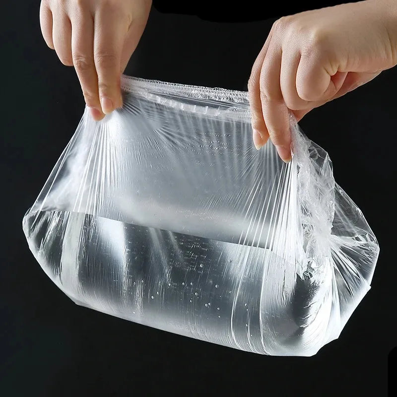 Transparent Disposable Food Covers Plastic Fresh-keeping Saran Warp Food Cover Elastic Shoe Cover Shower Headgear Bags Wholesale