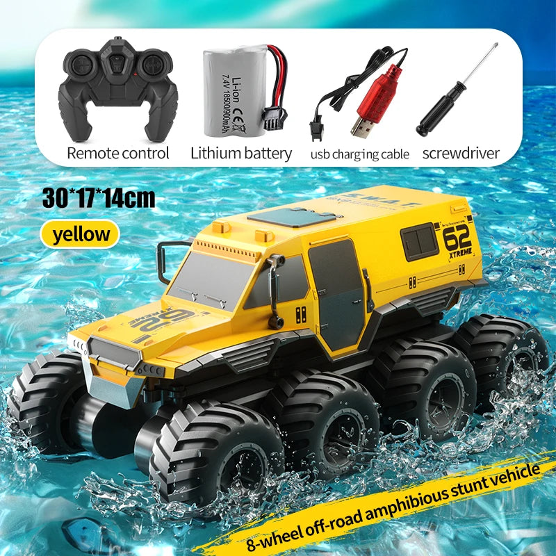 ﻿ RC High Speed Car 8x8 Off-road Amphibious