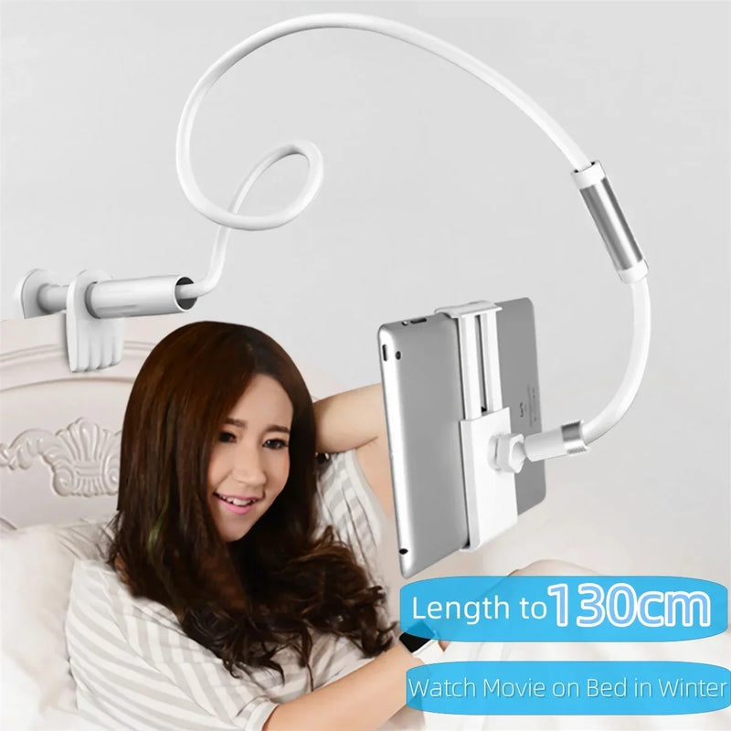 Flexible Long Arm Tablet and Phone Holder – Desk or Bed Mount