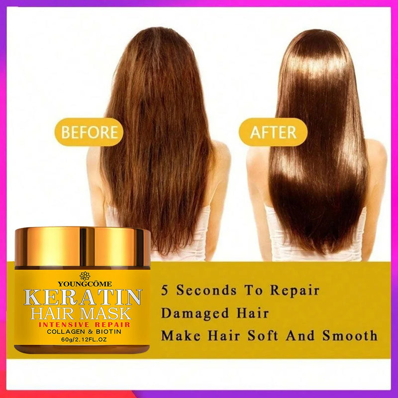 Hair Repairs Mask Biotin Collagen Keratin Treatment – Professional Hair Repair Solution