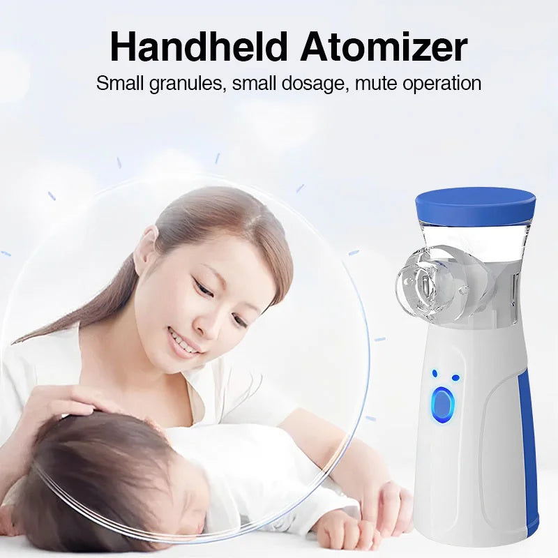 Silent Portable Nebulizer with Auto-Cleaning for Adults and Children