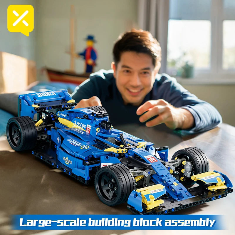 Technical F1 Race Car Building Block, 1163Pcs