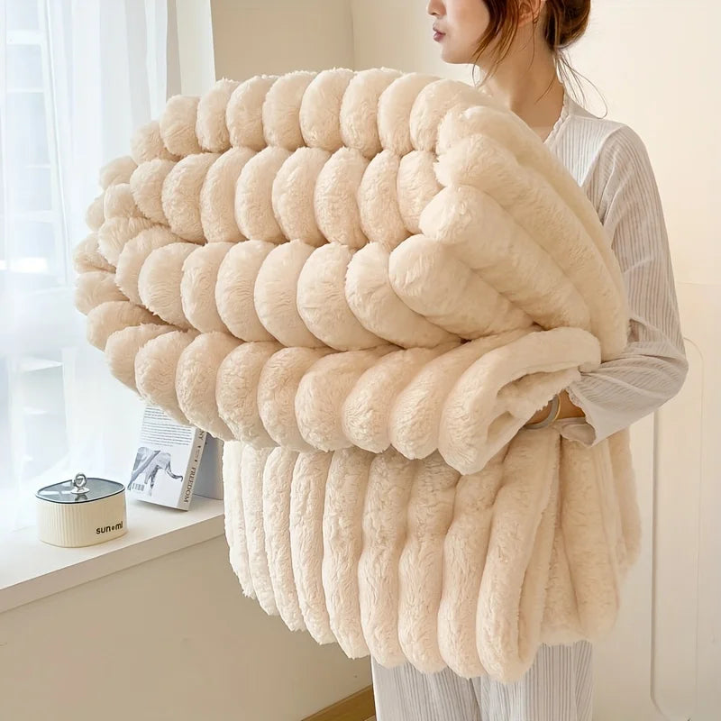 Premium Velvet Multifunctional Blanket – Comfort and Style for Winter