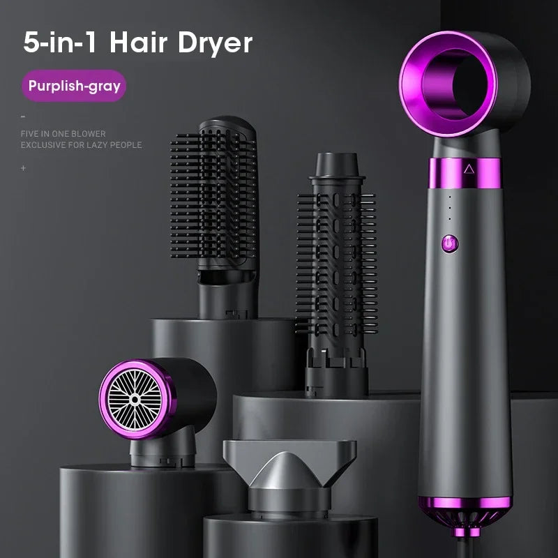 Electric Hair Dryer 5 in 1 Multifunctional with Negative Ion Technology – Straighten, Style, and Care for Your Hair