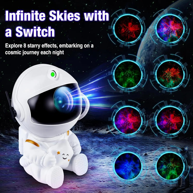 Astronaut Star Projector – Cosmic Atmosphere for Your Room