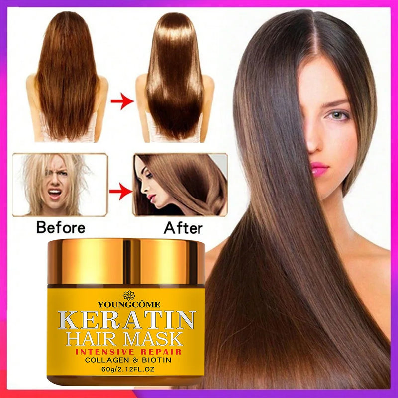 Hair Repairs Mask Biotin Collagen Keratin Treatment – Professional Hair Repair Solution