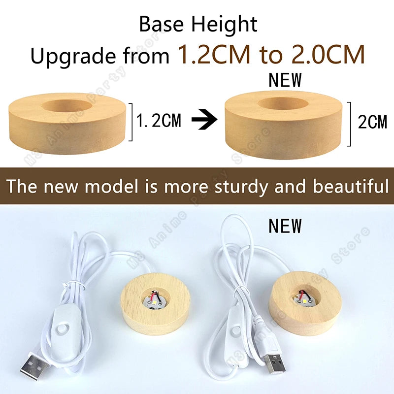 3D Crystal Ball Night Light LED Lamp