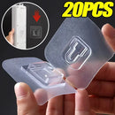 Double-Sided Adhesive Transparent Hooks with Suction