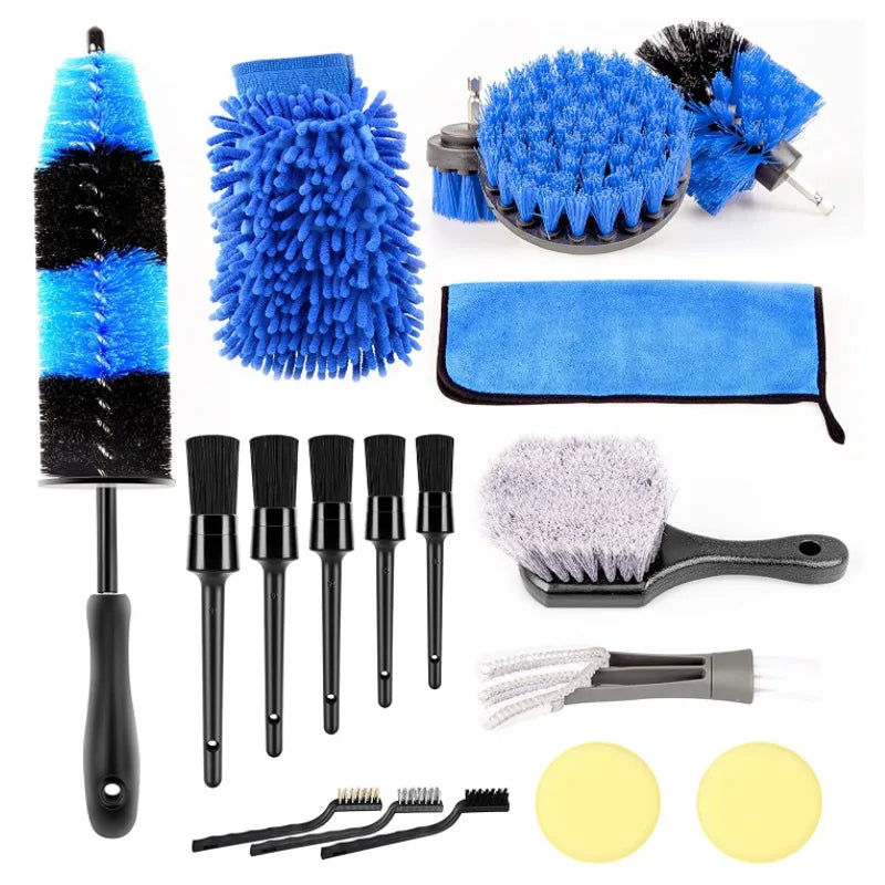 Electric Cleaning Kit – Multi-purpose Brushes and Sponges for Home and Car Cleaning