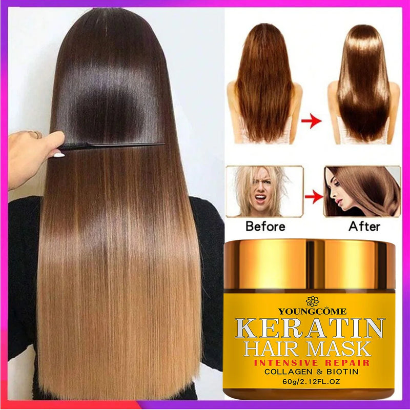 Hair Repairs Mask Biotin Collagen Keratin Treatment – Professional Hair Repair Solution