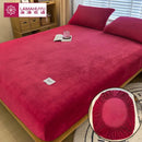 Coral Fleece Fitted Sheet – Cozy Comfort and Luxury for Winter Nights