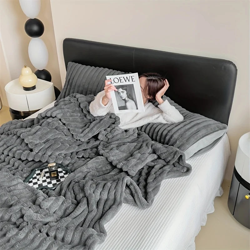 Premium Velvet Multifunctional Blanket – Comfort and Style for Winter