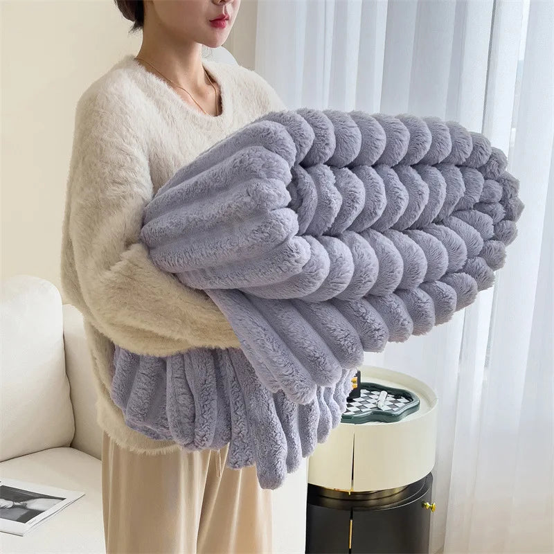 Premium Velvet Multifunctional Blanket – Comfort and Style for Winter