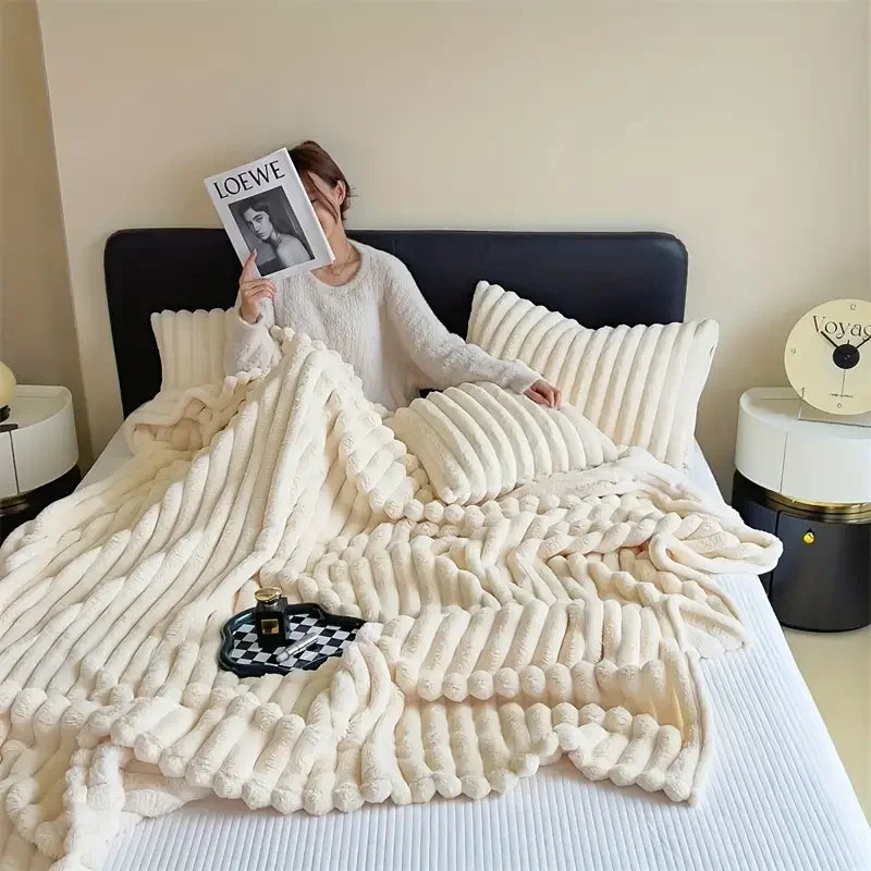 Premium Velvet Multifunctional Blanket – Comfort and Style for Winter