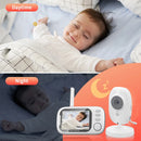 3.5” Wireless Baby Monitor with Video, Night Vision, and Temperature Monitoring