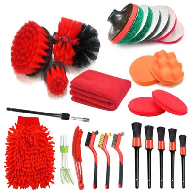 Electric Cleaning Kit – Multi-purpose Brushes and Sponges for Home and Car Cleaning