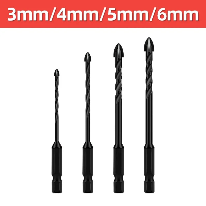 Hex Tile Drill Bit Set for Glass, Concrete, Ceramic