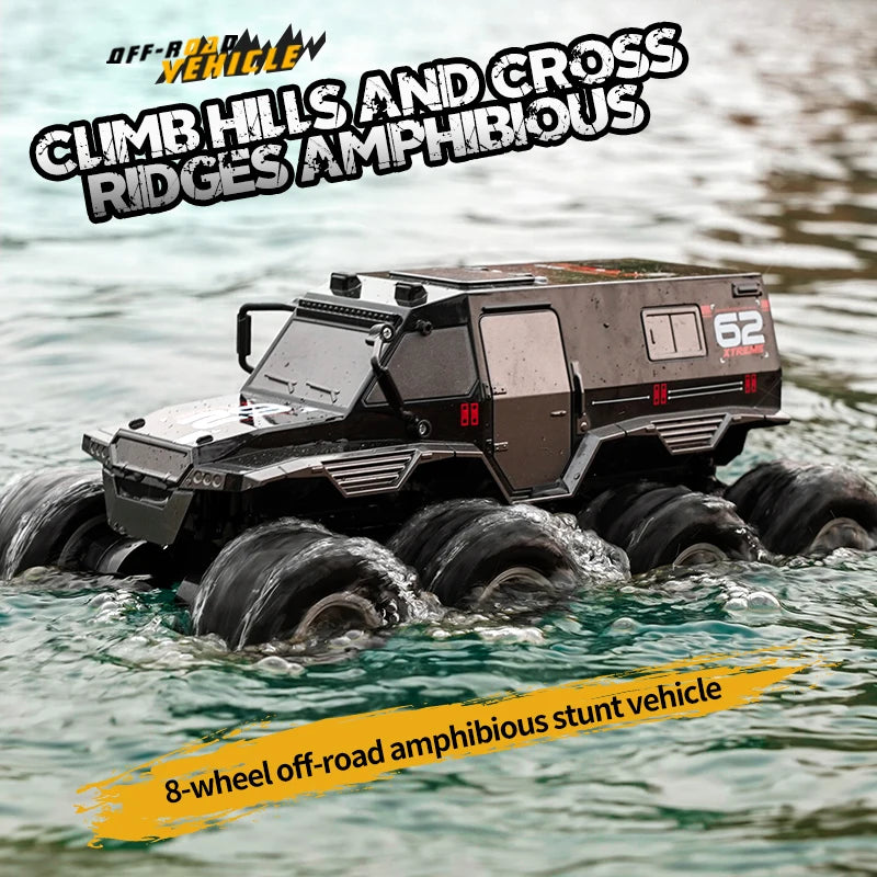 ﻿ RC High Speed Car 8x8 Off-road Amphibious