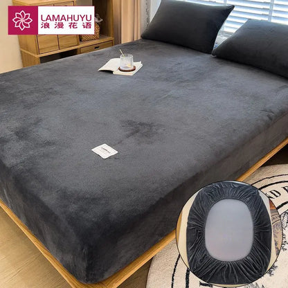 Coral Fleece Fitted Sheet – Cozy Comfort and Luxury for Winter Nights