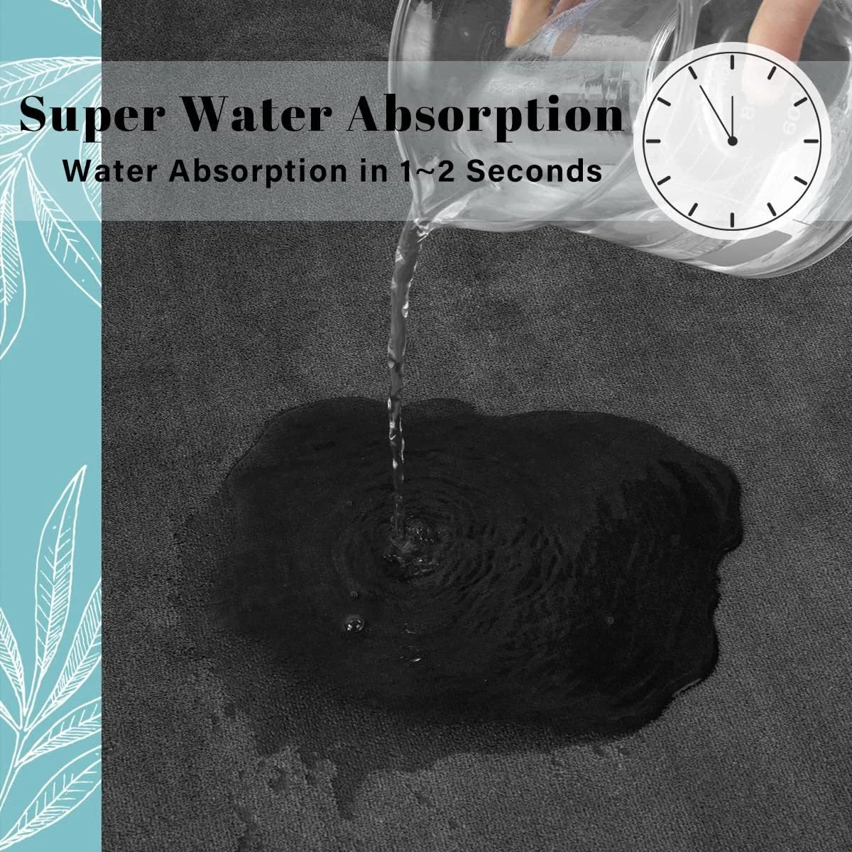 Super Absorbent and Anti-Slip Mat – Practicality and Safety for Your Bathroom