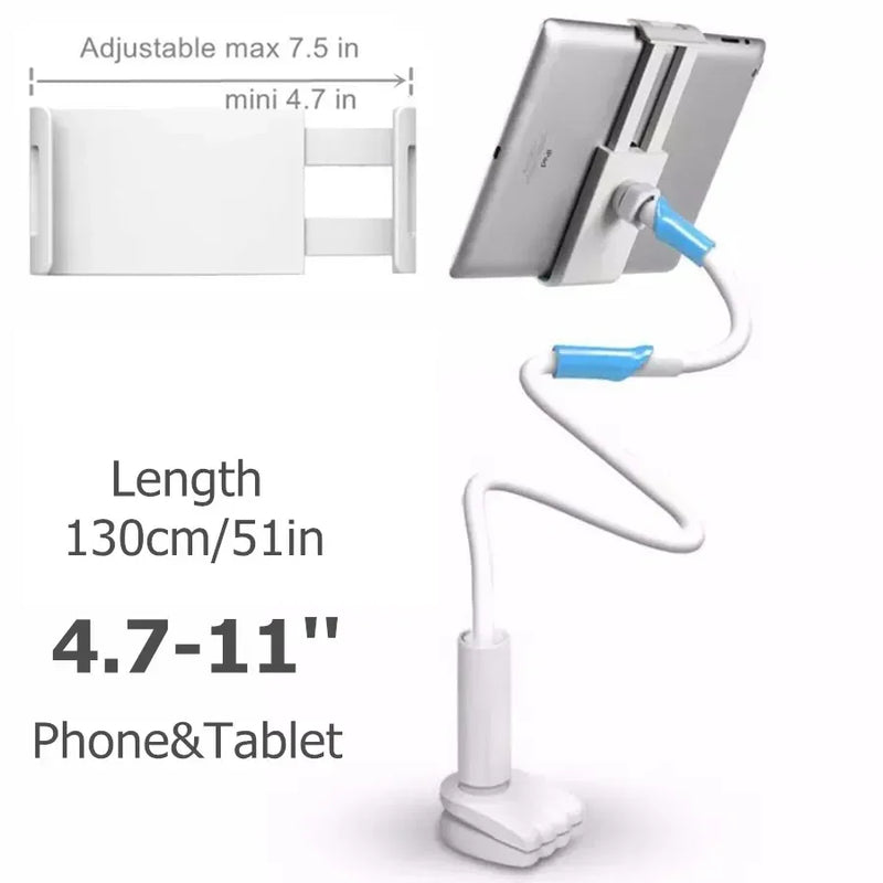 Flexible Long Arm Tablet and Phone Holder – Desk or Bed Mount