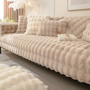 Artificial Rabbit Fur Sofa Cover Non-slip and Dustproof Thick Soft Couch Cover