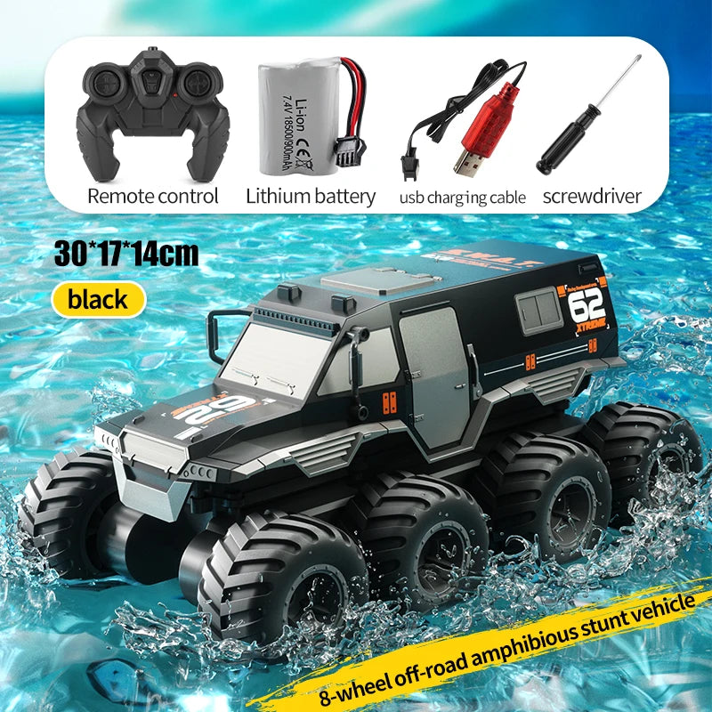 ﻿ RC High Speed Car 8x8 Off-road Amphibious