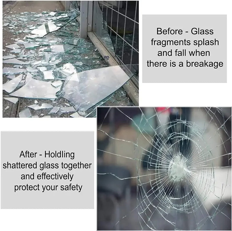 Transparent Safety Window Film – Shatter-Resistant and Durable Protection