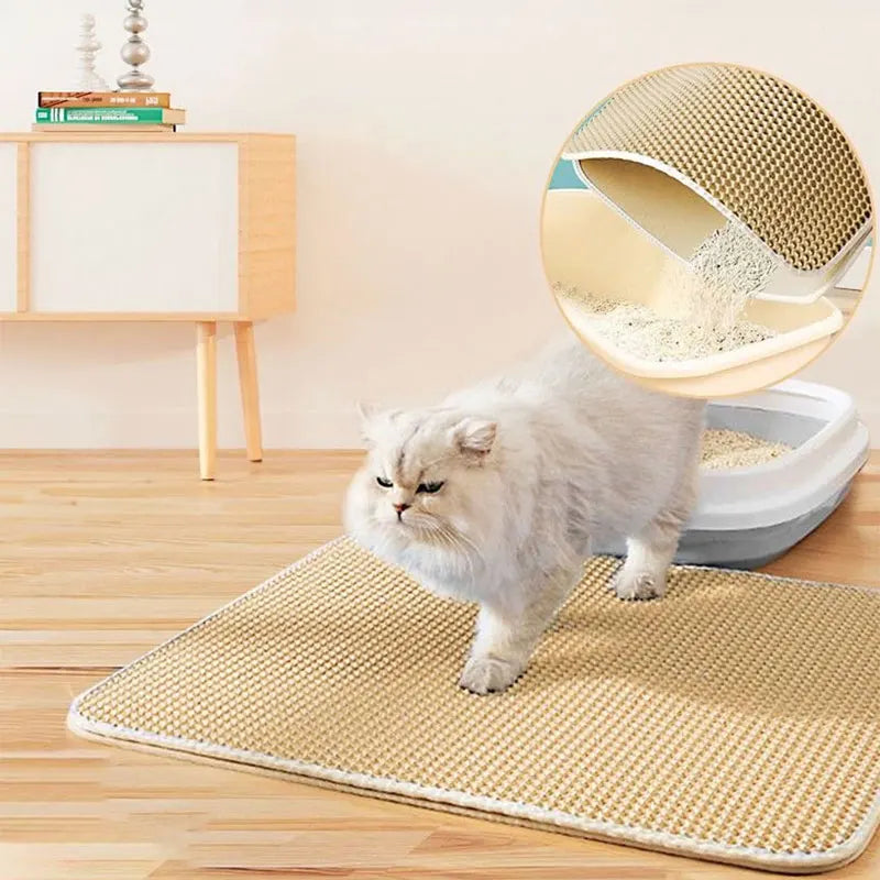 Pet Cat Litter Mat – Comfort and Cleanliness Ensured