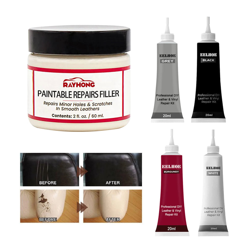 Leather Filling Paste - Repair Compound for Cracks, Tears, and Burns in Leather